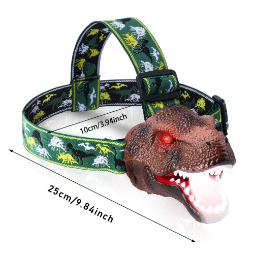 Dinosaurhodelykt for barn, oppladbar LED, 150 g 2