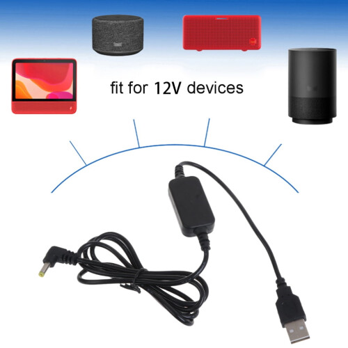 DC5V til 12V USB Step-Up konverterkabel med 4,01,7 mm DC 1
