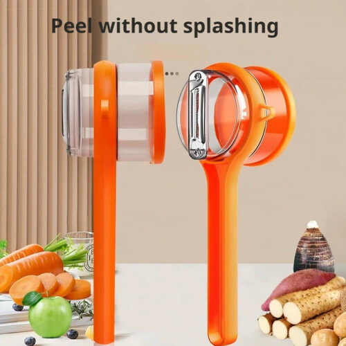 Gemüseschäler mit Behälter 2-in-1 2