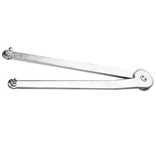 Clé à meuleuse d'angle réglable en acier argenté (1 pièce) 2
