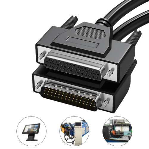 Tienený kábel DB44 samec-samica/samec 26AWG 1
