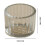 Teelichthalter aus Glas, vertikal gestreift, klein 3