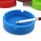 Cendrier rond en silicone écologique bleu (1 pièce) 5