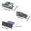 Switch KVM com RS232DB9port de 4 canais modular 6