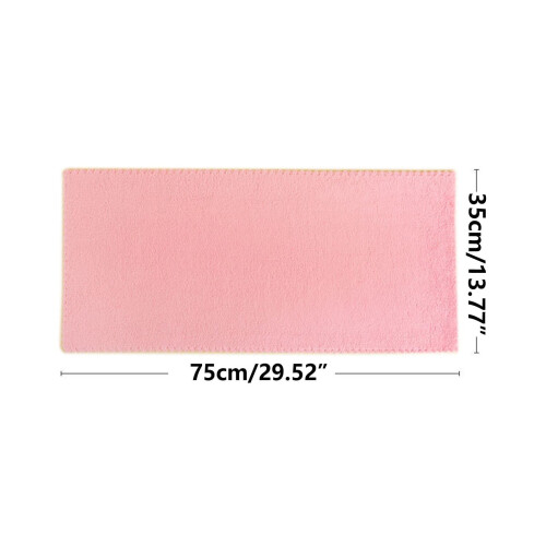 Serviette pour les mains en velours corail, microfibre absorbante rose 2