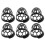 Billiard Pool Table Drop Pockets Black Plastic 2 6 10 20 pcs 7