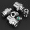 Rustfrit stål pneumatisk lynkobling 1/8" til 1/2" BSP 5