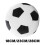 Fotbollsformad stoppad kudde 1 st 8