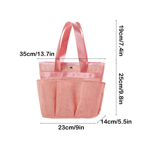 Mesh Shower Storage Caddy Waterproof with Handle1Piece 2