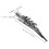 Strass haarclips voor dames in eendenbekmodel (2 stuks) 7