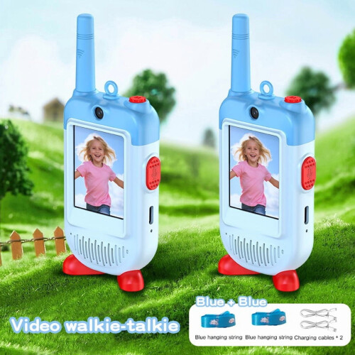 Σετ Walkie Talkie με κινούμενα σχέδια, μπλε παπούτσια, 2 τεμάχια 1