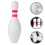 Kinderspaarpot, witte plastic bowlingfles, 1 stuk 8