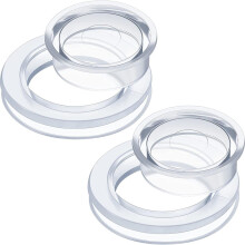 Set di anello e tappo per foro da 2 pollici per ombrellone da giardino, in silicone trasparente