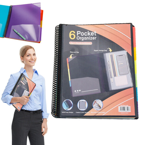 Witspace Poly Project Organizer with Spiral Binder 1