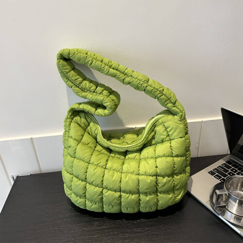 Lila gesteppte Damen-Tragetasche 1