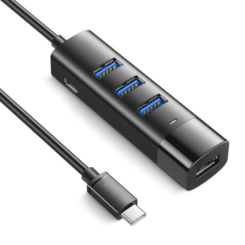 USB 3.0-Hub mit 4 Anschlüssen für PC, Laptop, Drucker und Maus 1