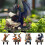 Acrylic Animal Garden Stake Weather-Resistant Double-Sided 6
