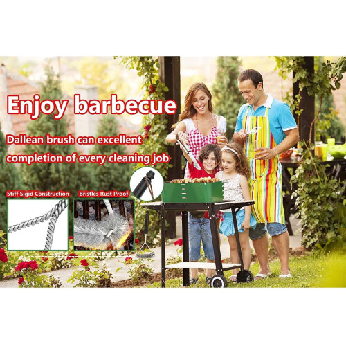Βούρτσα καθαρισμού σχάρας BBQ από ανοξείδωτο ατσάλι, 1 συσκευασία 2