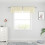 Elfenbensfarvet Transparent Voile Lysfiltrerende 2 Paneler 15" 2