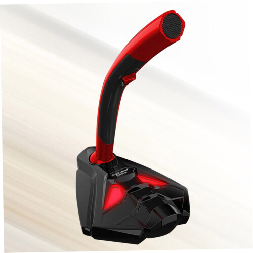USB-Computermikrofon mit 360-Grad-Drehung, rot 1