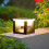 Solar Post Cap Light Aluminum Waterproof Warm Cold LED 2