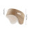 Cache-oreilles, bandeau d'hiver beige doublé de fourrure 5