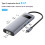 Hub tipo C con HDMI 4K, PD, USB 3.0 y Ethernet de 100 W 8