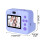 Fotocamera portatile viola per bambini con stampa istantanea e 32 GB 2