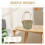 Cesta de piquenique de bambu trançado natural (1 conjunto) 3