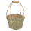 Cesta de piquenique de bambu trançado natural (1 conjunto) 4
