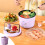Mini Rice Cooker 1.2L Portable Nonstick Hot Pot 1