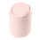Mini poubelle de bureau avec couvercle basculant 2L rose 1
