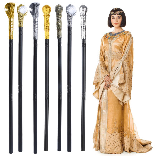 Egyptian snake cobra scepter cane 36 inches 1