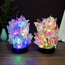 Luminária Noturna de Acrílico em Formato de Borboleta - Presente para o Dia dos Namorados