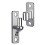 Stahl-Torbänder, robust, Wandmontage, 2er-Pack 4