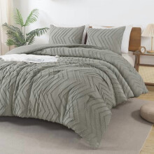 Set de pilotă gri Boho cu 3 piese, Queen