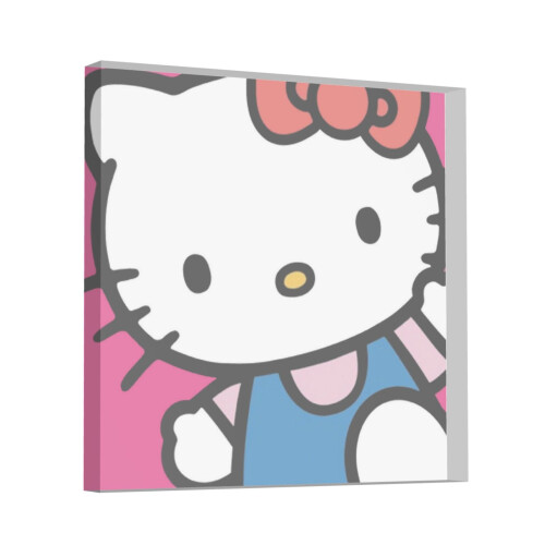Placa cuadrada de acrílico de Hello Kitty con frases inspiradoras