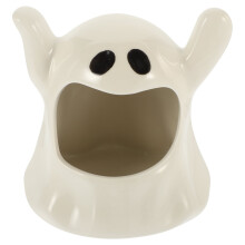 Halloween-kummituskynttilänjalka keraaminen, 1 kpl