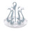 Suporte giratório para copos com design de cisne (1 unidade) 1
