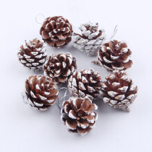 Ensemble de 9 boules de Noël en forme de pomme de pin