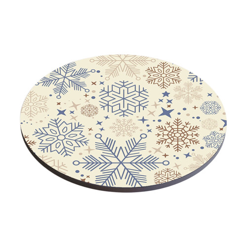 Sets de table ronds en similicuir, lot de 4
