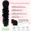 Extensão de cabelo rabo de cavalo com presilha, cacheado e ondulado, 60 cm (24 polegadas) 3