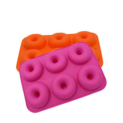Forma de silicone antiaderente para donuts Poaug, 2 peças.