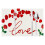 Valentine's Day plastic placemats red green 4-pack 1
