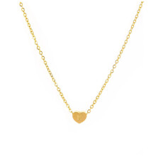 Collana da donna con lettera a forma di cuore, catena per clavicola con 26 lettere dell'alfabeto