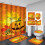 Halloween-gresskardusjforhengsett med teppe 1