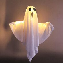 Halloween hanging ghost decorations light-up 2 pcs