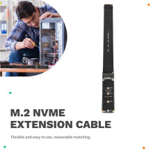Câble D'Extension M.2 NVMe pour Carte Graphique SSD PCI-Express 4.0 X 4 M, Câble D'Extension en Forme de L pour Carte Riser de Disque SSD