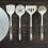 Spatule en silice avec anneau doré (1 pièce) 1