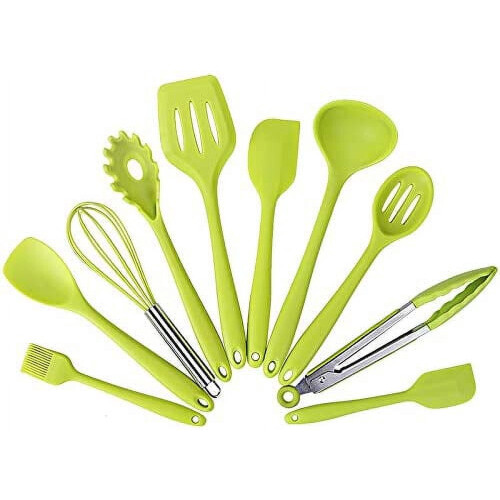 Silikon-Küchenhelfer-Set, 10-teilig, hitzebeständig
